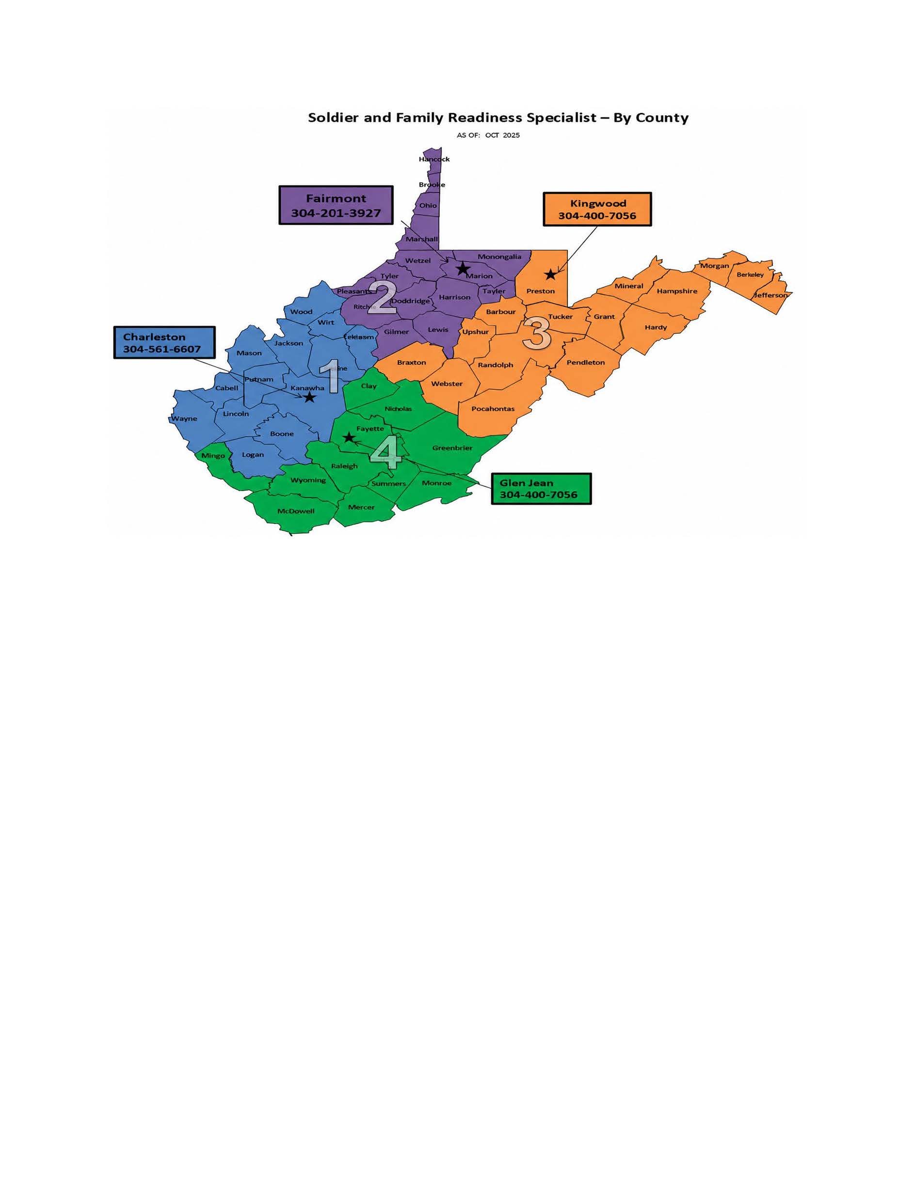 Click for PDF - 2026 Soldier Family Readiness Specialist Map
